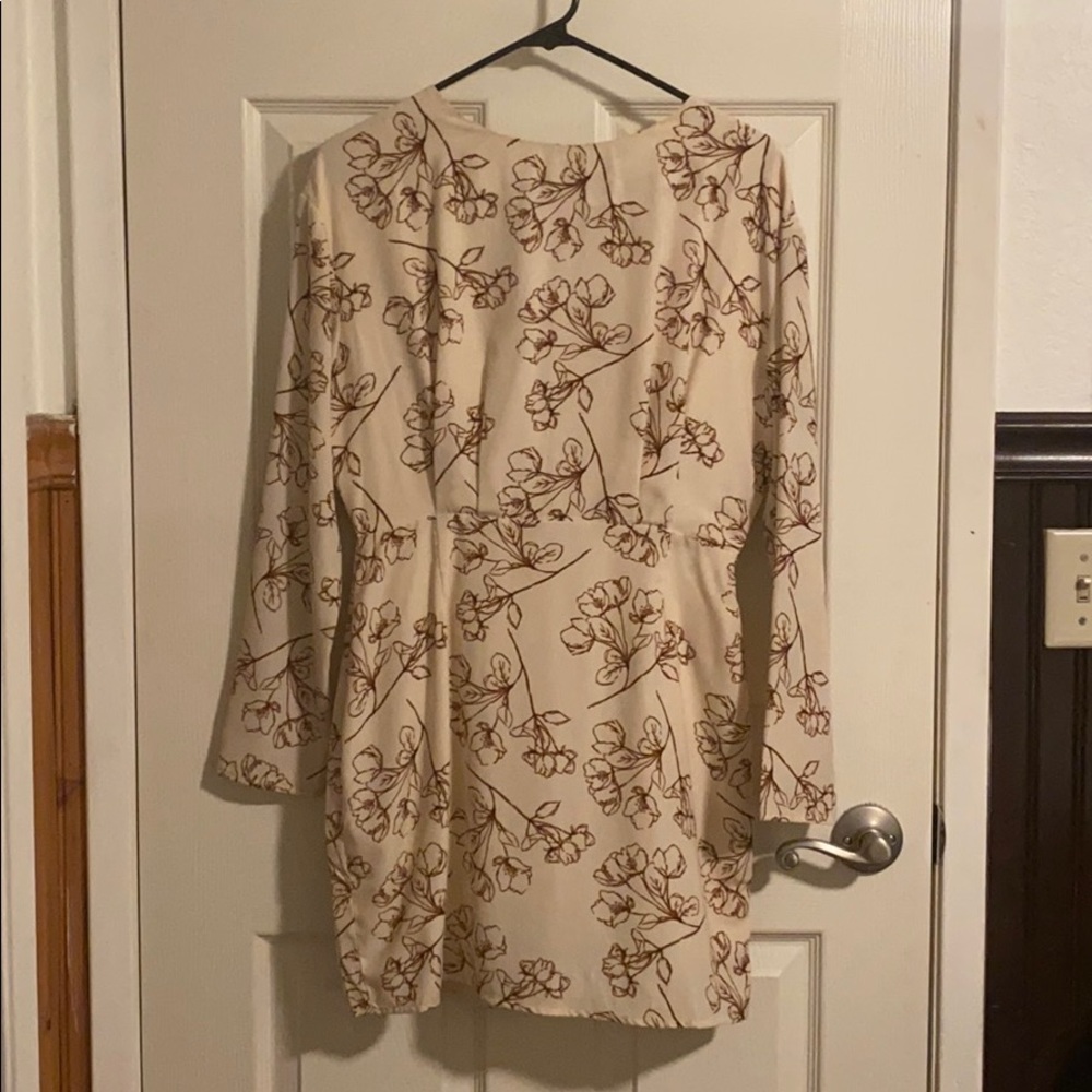 Long Sleeve Floral Mini Dress